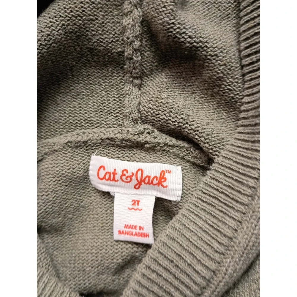 Cat & Jack Toddler Boys Bundle 2T 3T Flannel Shirt Hoodie Long Sleeve Tee Lot